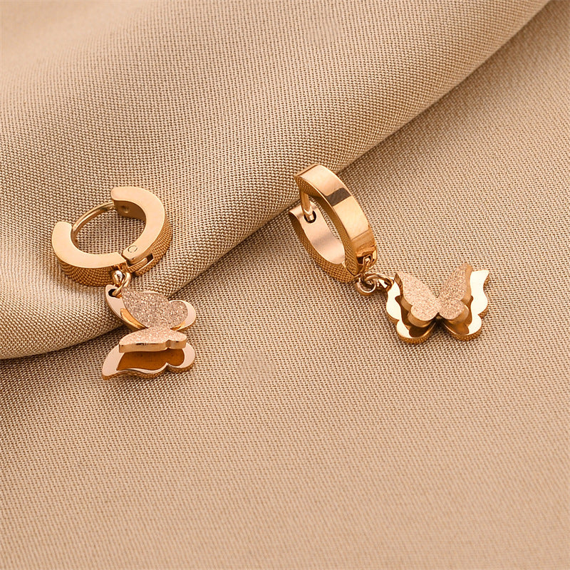 Earrings With Golden Butterfly ,Only Self-pickup Is Supported, And The Displayed Prices Are All Self-pickup Prices