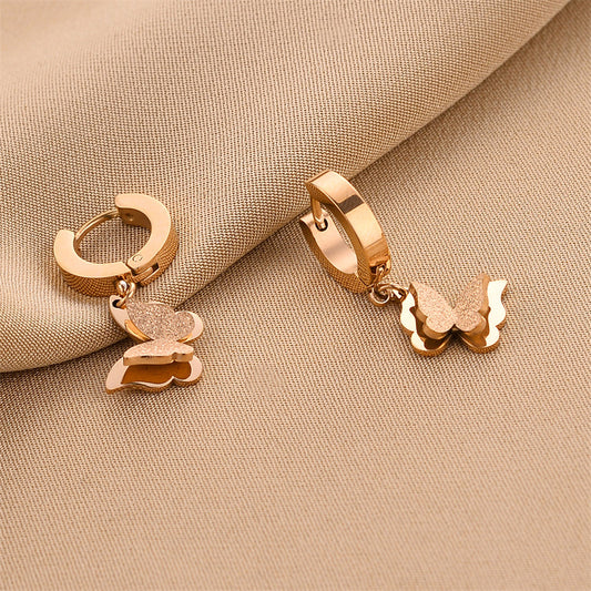 Earrings With Golden Butterfly ,Only Self-pickup Is Supported, And The Displayed Prices Are All Self-pickup Prices