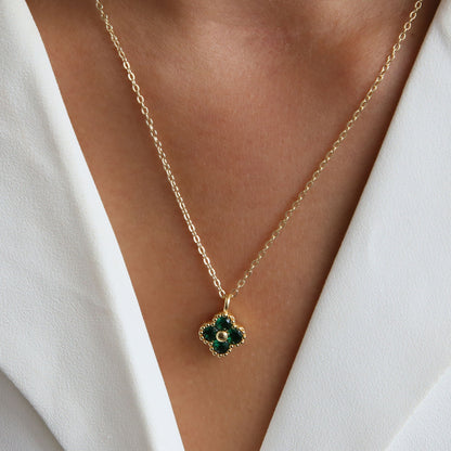 COLAR TREVO DE QUATRO FOLHAS