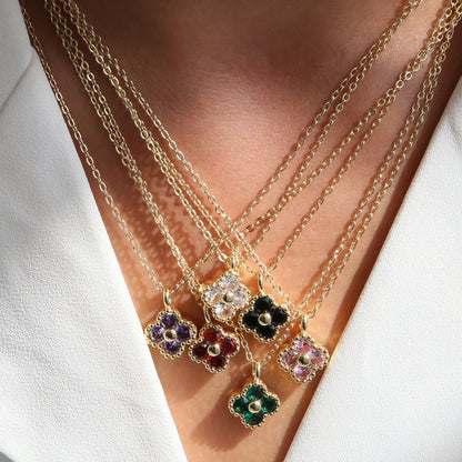 COLAR TREVO DE QUATRO FOLHAS